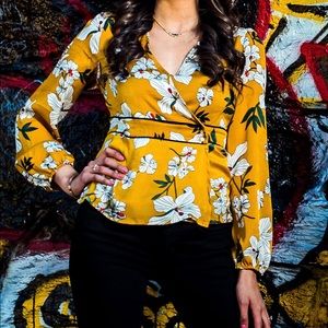 F 21 wrap around shirt